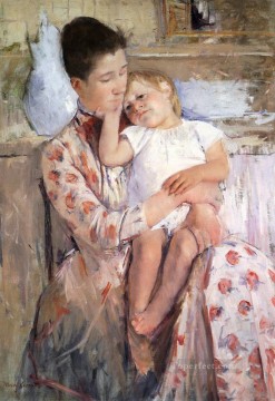 Madre e hijo 1890 madres hijos Mary Cassatt Pinturas al óleo